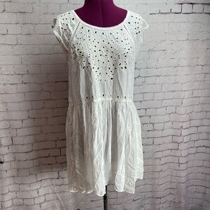 American Eagle Outfitters size medium white eyelet lace dress